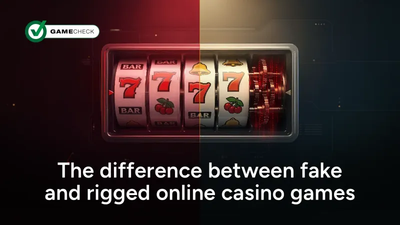 The difference between fake and rigged online casino games
